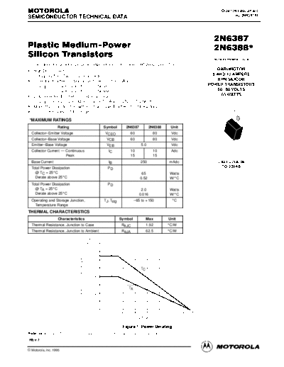 Motorola 2n6387 2n6388  . Electronic Components Datasheets Active components Transistors Motorola 2n6387_2n6388.pdf