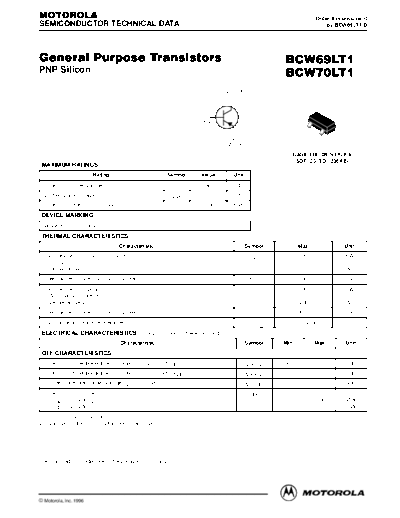 Motorola bcw69lt1 bcw70lt1  . Electronic Components Datasheets Active components Transistors Motorola bcw69lt1_bcw70lt1.pdf