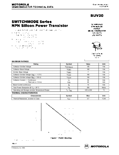 Motorola buv20rev  . Electronic Components Datasheets Active components Transistors Motorola buv20rev.pdf