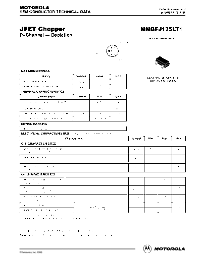Motorola mmbfj175  . Electronic Components Datasheets Active components Transistors Motorola mmbfj175.pdf