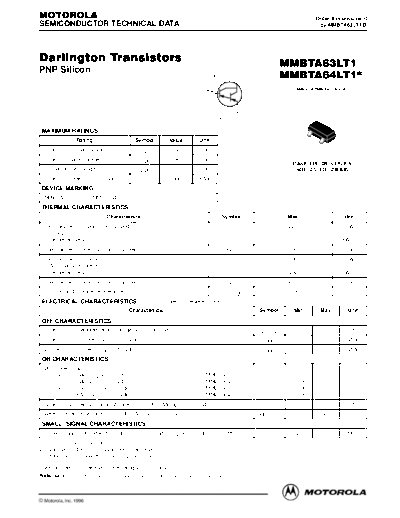 Motorola mmbta63l mmbta64  . Electronic Components Datasheets Active components Transistors Motorola mmbta63l_mmbta64.pdf