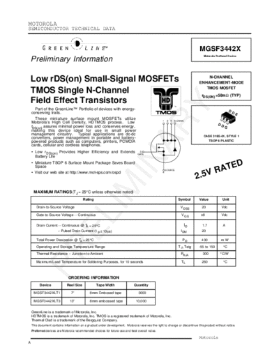 Motorola mgsf3 91  . Electronic Components Datasheets Active components Transistors Motorola mgsf3_91.pdf