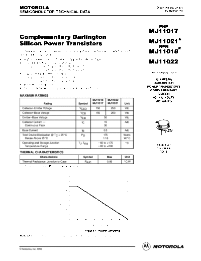 Motorola mj11017-18 21-22  . Electronic Components Datasheets Active components Transistors Motorola mj11017-18_21-22.pdf