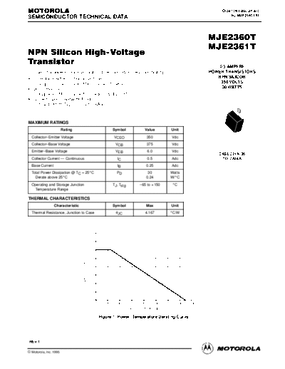 Motorola mje2360t  . Electronic Components Datasheets Active components Transistors Motorola mje2360t.pdf