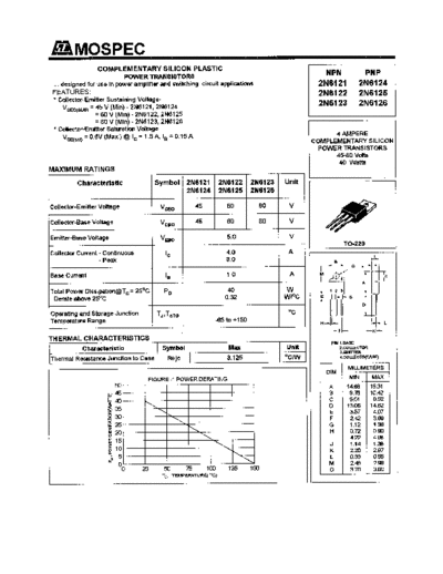 Mospec 2n6121-26  . Electronic Components Datasheets Active components Transistors Mospec 2n6121-26.pdf