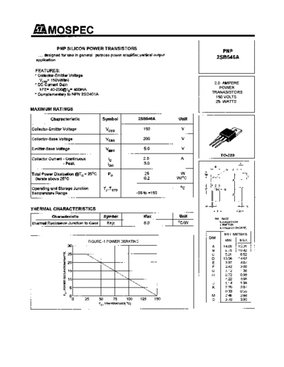 Mospec 2sb546  . Electronic Components Datasheets Active components Transistors Mospec 2sb546.pdf