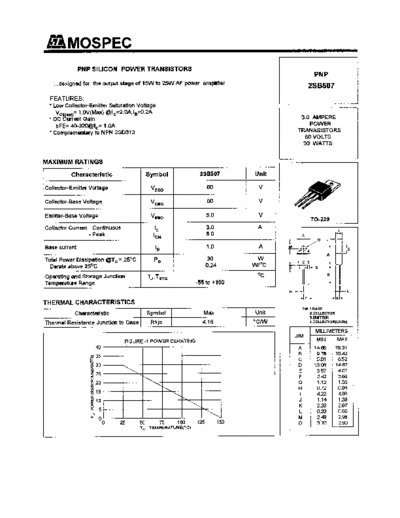 Mospec 2sb507  . Electronic Components Datasheets Active components Transistors Mospec 2sb507.pdf