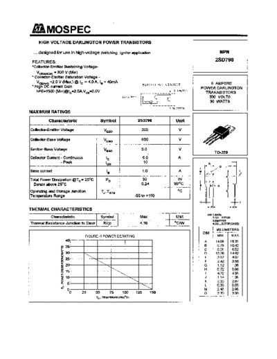 Mospec 2sd798  . Electronic Components Datasheets Active components Transistors Mospec 2sd798.pdf