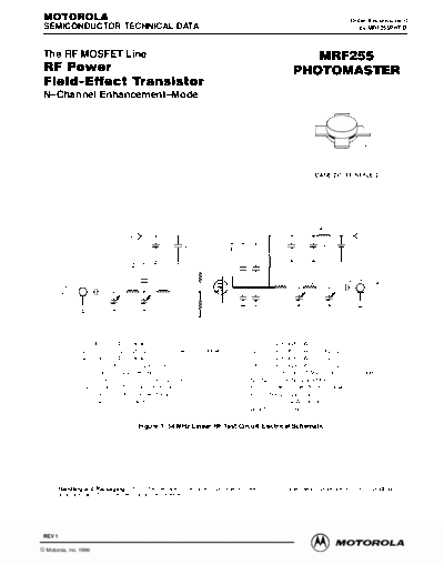 Motorola mrf255phtrev1  . Electronic Components Datasheets Active components Transistors Motorola mrf255phtrev1.pdf