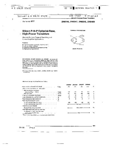 NO 2n6248  . Electronic Components Datasheets Active components Transistors NO 2n6248.pdf