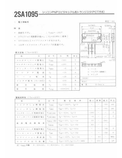 NO 2sa1095  . Electronic Components Datasheets Active components Transistors NO 2sa1095.pdf