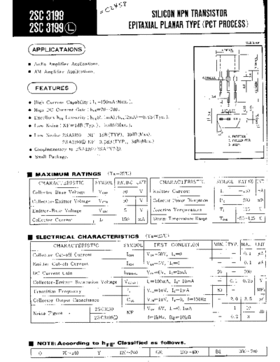NO 2sc3199  . Electronic Components Datasheets Active components Transistors NO 2sc3199.pdf