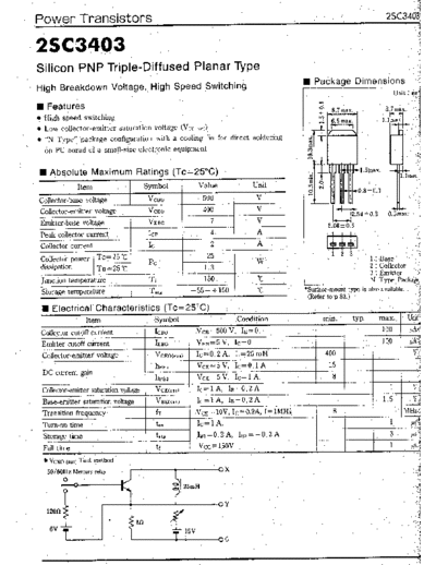 NO 2sc3403  . Electronic Components Datasheets Active components Transistors NO 2sc3403.pdf