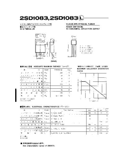 NO 2sd1083  . Electronic Components Datasheets Active components Transistors NO 2sd1083.pdf