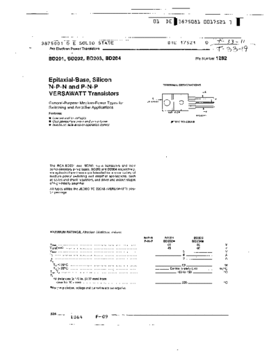 NO bd202  . Electronic Components Datasheets Active components Transistors NO bd202.pdf