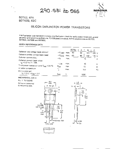 NO bdt62  . Electronic Components Datasheets Active components Transistors NO bdt62.pdf
