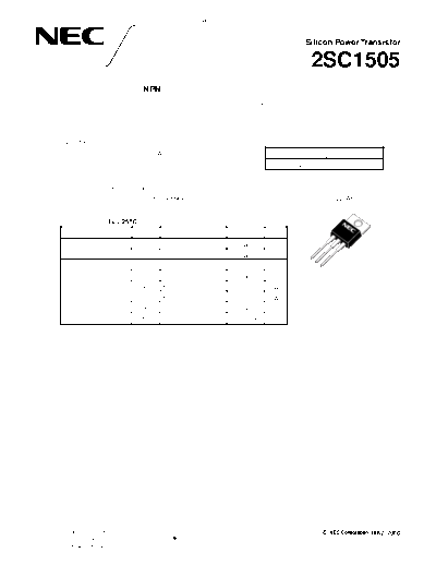 NEC 2sc1505  . Electronic Components Datasheets Active components Transistors NEC 2sc1505.pdf
