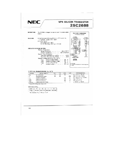 NEC 2sc2688  . Electronic Components Datasheets Active components Transistors NEC 2sc2688.pdf