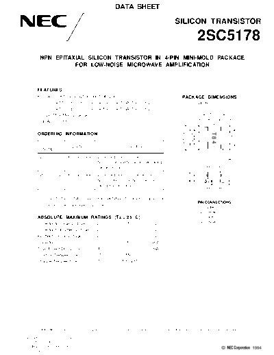 NEC 2sc5178  . Electronic Components Datasheets Active components Transistors NEC 2sc5178.pdf