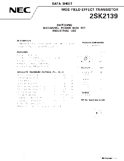 NEC 2sk2139  . Electronic Components Datasheets Active components Transistors NEC 2sk2139.pdf