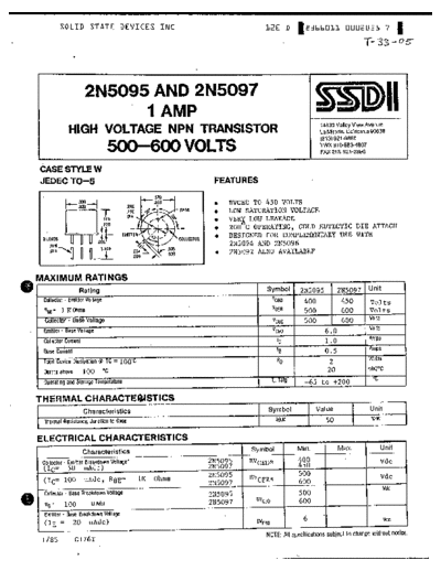 SSDI 2n5095 2n5097  . Electronic Components Datasheets Active components Transistors SSDI 2n5095_2n5097.pdf