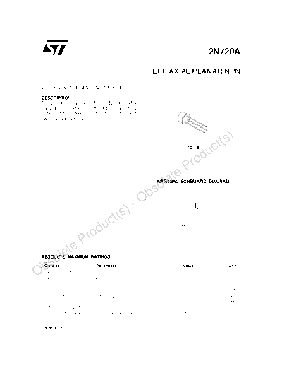 ST 2n720a  . Electronic Components Datasheets Active components Transistors ST 2n720a_.pdf