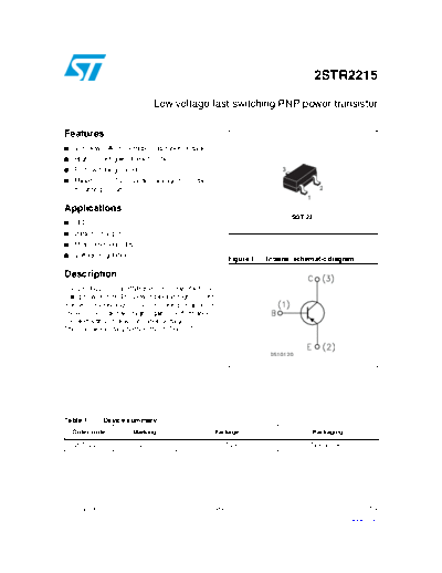ST 2str2215  . Electronic Components Datasheets Active components Transistors ST 2str2215.pdf
