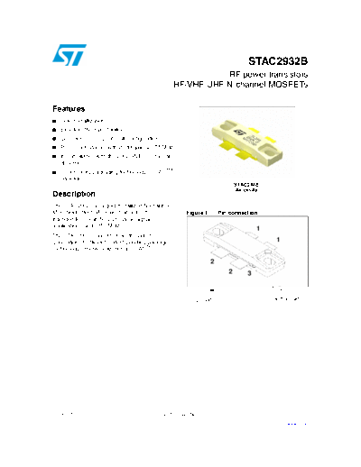 ST stac2932b  . Electronic Components Datasheets Active components Transistors ST stac2932b.pdf