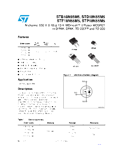 ST b18n55m5  d18n55m5  f18n55m5  p18n55m5  . Electronic Components Datasheets Active components Transistors ST stb18n55m5_std18n55m5_stf18n55m5_stp18n55m5.pdf