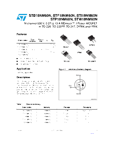 ST b18nm60n  f18nm60n  i18nm60n  p18nm60n  w18nm60n  . Electronic Components Datasheets Active components Transistors ST stb18nm60n_stf18nm60n_sti18nm60n_stp18nm60n_stw18nm60n.pdf