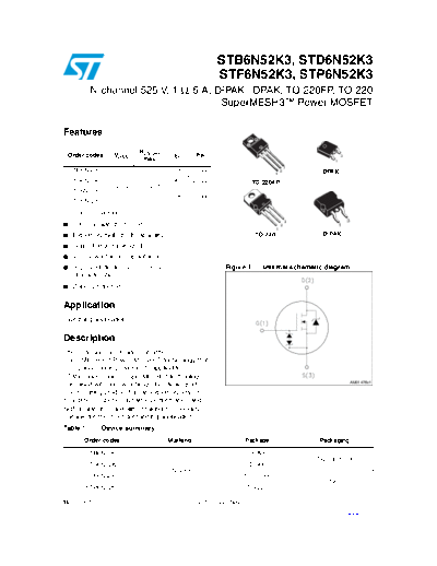 ST b6n52k3  d6n52k3  f6n52k3  p6n52k3  . Electronic Components Datasheets Active components Transistors ST stb6n52k3_std6n52k3_stf6n52k3_stp6n52k3.pdf