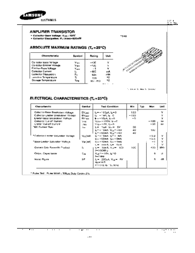 Samsung 2n5400  . Electronic Components Datasheets Active components Transistors Samsung 2n5400.pdf