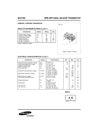 Samsung bcx70g  . Electronic Components Datasheets Active components Transistors Samsung bcx70g.pdf