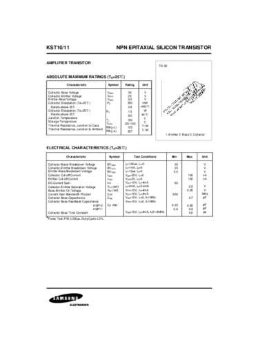 Samsung ksp10  . Electronic Components Datasheets Active components Transistors Samsung ksp10.pdf