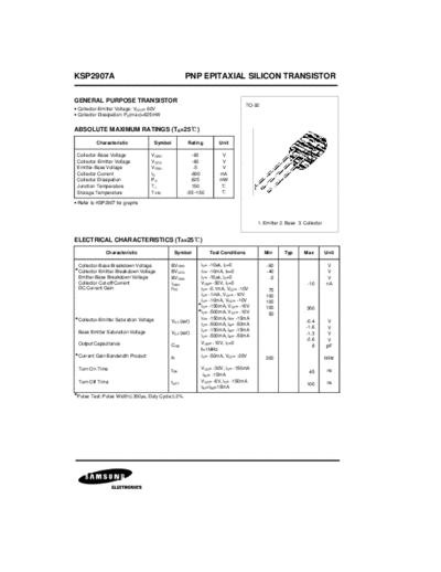Samsung ksp2907apfc  . Electronic Components Datasheets Active components Transistors Samsung ksp2907apfc.pdf