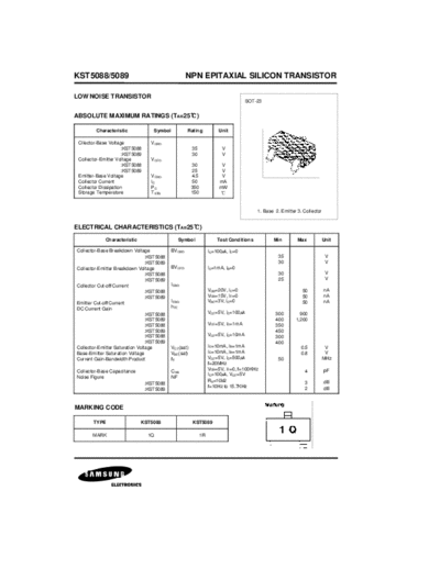 Samsung kst5088  . Electronic Components Datasheets Active components Transistors Samsung kst5088.pdf