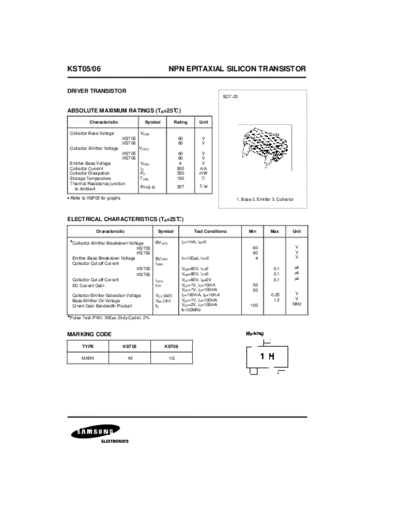 Samsung kst05  . Electronic Components Datasheets Active components Transistors Samsung kst05.pdf