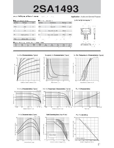 Sanken 2sa1493  . Electronic Components Datasheets Active components Transistors Sanken 2sa1493.pdf