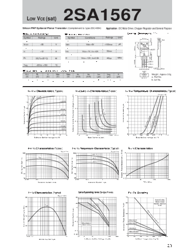 Sanken 2sa1567  . Electronic Components Datasheets Active components Transistors Sanken 2sa1567.pdf