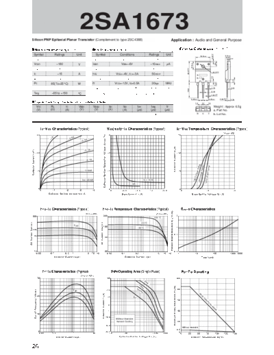 Sanken 2sa1673  . Electronic Components Datasheets Active components Transistors Sanken 2sa1673.pdf