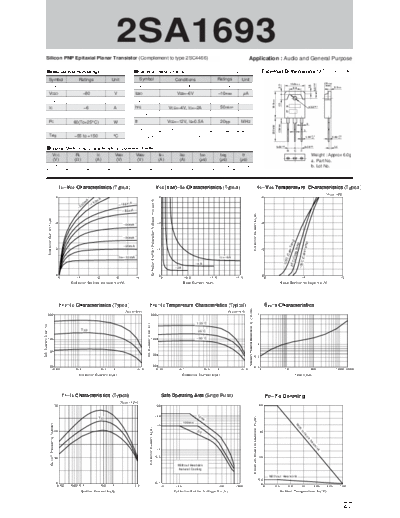 . Electronic Components Datasheets 2sa1693  . Electronic Components Datasheets Active components Transistors Sanken 2sa1693.pdf