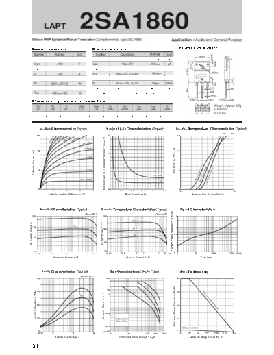 Sanken 2sa1860  . Electronic Components Datasheets Active components Transistors Sanken 2sa1860.pdf