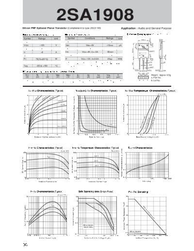 Sanken 2sa1908  . Electronic Components Datasheets Active components Transistors Sanken 2sa1908.pdf