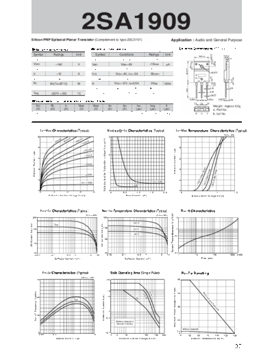 Sanken 2sa1909  . Electronic Components Datasheets Active components Transistors Sanken 2sa1909.pdf