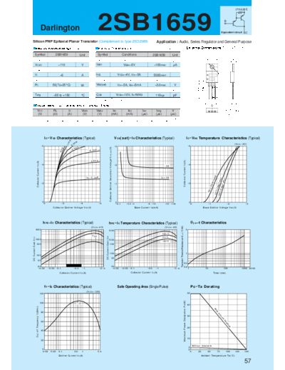 Sanken 2sb1659  . Electronic Components Datasheets Active components Transistors Sanken 2sb1659.pdf