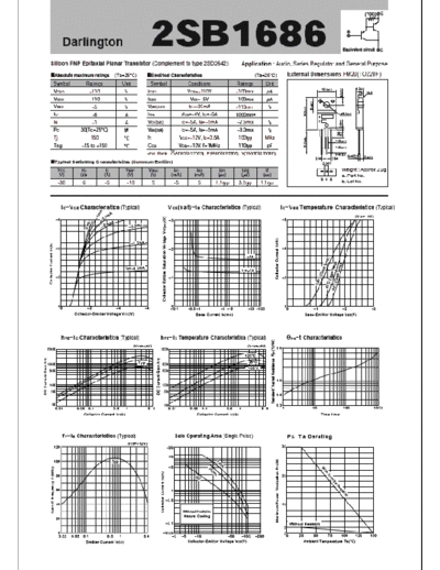 Sanken 2sb1686  . Electronic Components Datasheets Active components Transistors Sanken 2sb1686.pdf