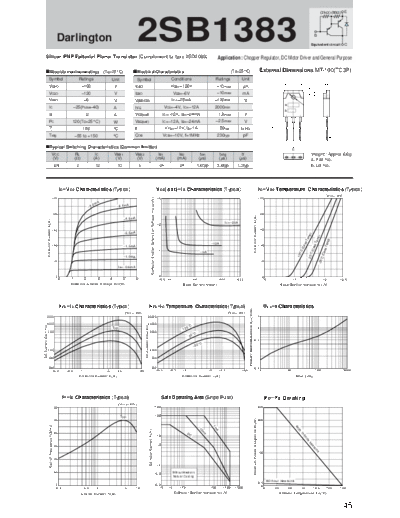 Sanken 2sb1383  . Electronic Components Datasheets Active components Transistors Sanken 2sb1383.pdf