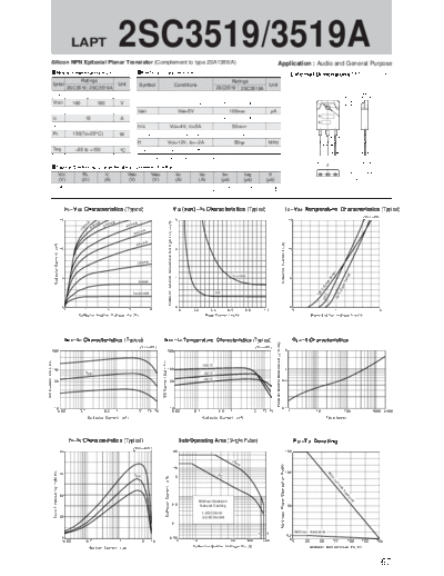 Sanken 2sc3519  . Electronic Components Datasheets Active components Transistors Sanken 2sc3519.pdf