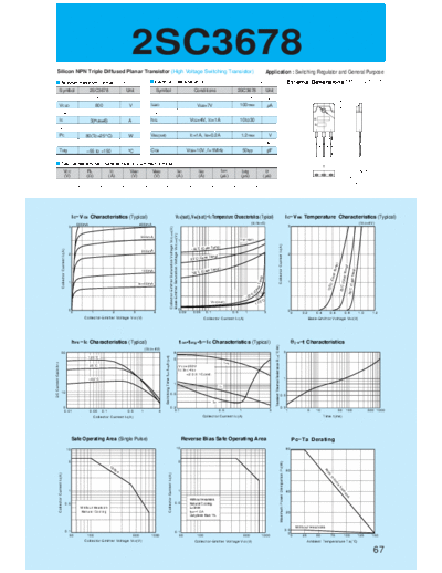 Sanken 2sc3678  . Electronic Components Datasheets Active components Transistors Sanken 2sc3678.pdf