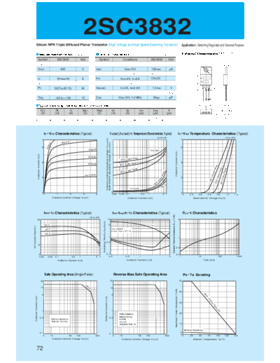 Sanken 2sc3832  . Electronic Components Datasheets Active components Transistors Sanken 2sc3832.pdf